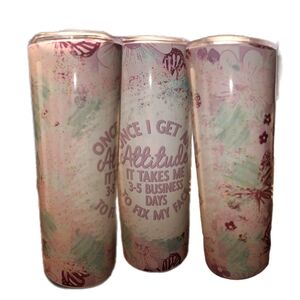 Pastel Tumbler with Attitude Quote